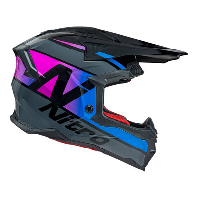 Nitro MX710 Onyx Helmet - Purple/Pink