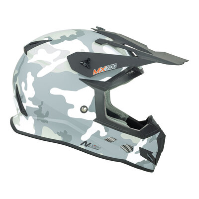 Nitro MX700 Youth Matte Helmet - Camo/White