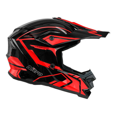 Nitro MX710 Youth Shard II Helmet - Red/Black