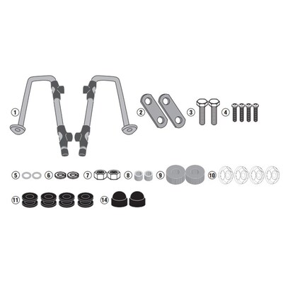 Givi Specific Windscreen Fitting Kit - Honda Super Cub C125 18-24 (Needs Screen 1168A)