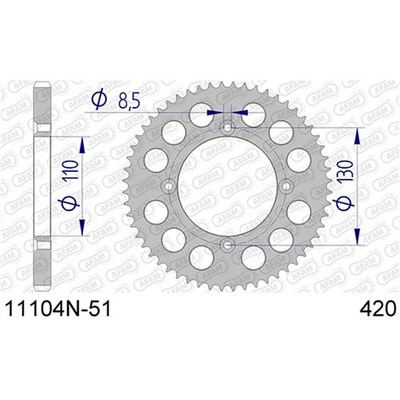 AFAM A51 420 Honda Cr80 87_/150 07_ Sc