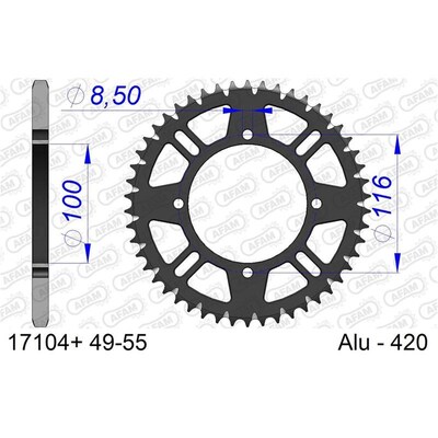 AFAM A51 420 Kaw Kx80-85 86_