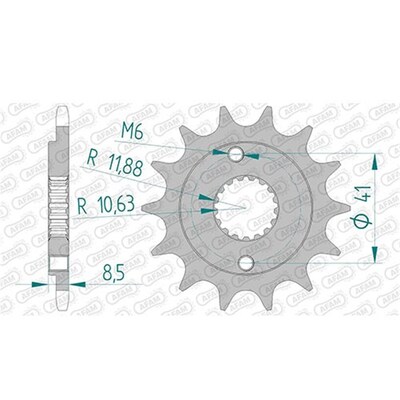 AFAM 16T 520 Honda Xr400 96 -