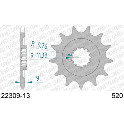 AFAM 13T 520 RMZ250 13-