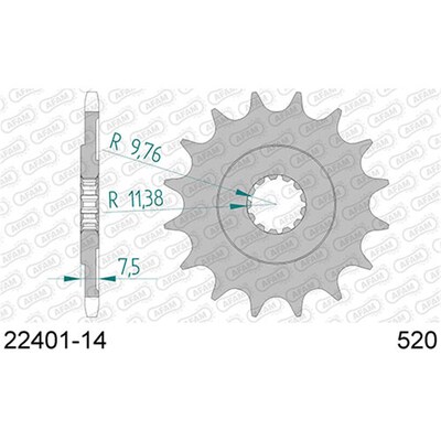 AFAM 14T 520 Suz Sp370/Dr400/500 - 82