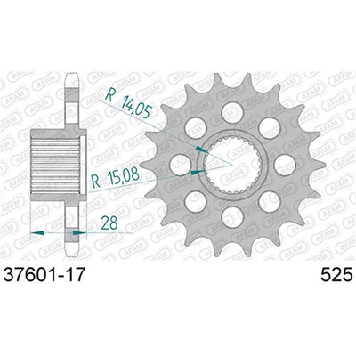 AFAM 17T 525 Aprilia 850 Mana