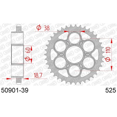 AFAM S39 525 Ducati Panigale 1199/1200/1299/V4 Oem