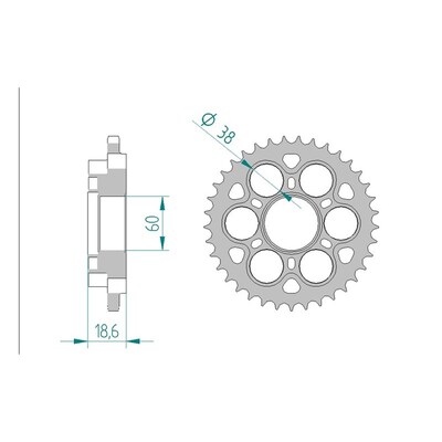 AFAM A39 520 Ducati 1198 Conv