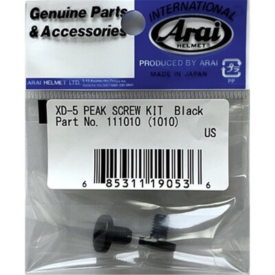 Arai TX-5 Peak Screw Set - Black