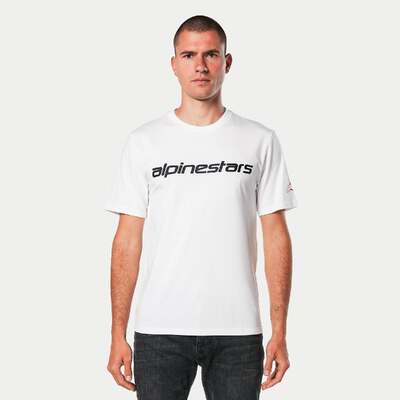 Alpinestars Linear Wordmark 2.0 Csf Tee - White/Red/Black