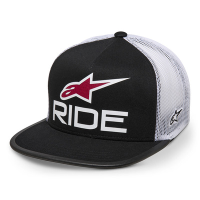 Alpinestars Ride 4.0 Trucker Hat - Black/White/Red - OS