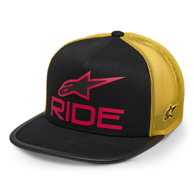 Alpinestars Ride 4.0 Trucker Hat - Black/Yellow/Red - OS