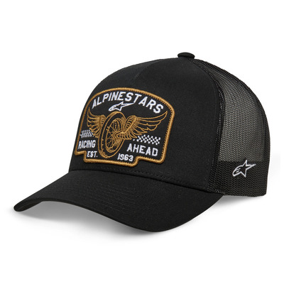 Alpinestars Heritage Patch Trucker Hat - Black/Black - OS