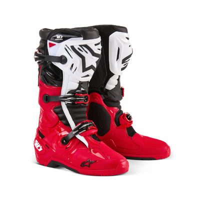 Alpinestars Tech 10 Enduro Boots  - Bright Red/Black/White