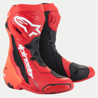 Alpinestars Supertech R V2 Boot - Red/Fluro Red