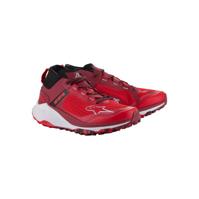 Alpinestars Meta XR V2 Shoes - Bright Red/Dark Red/White