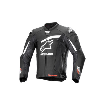 Alpinestars Gp-R V4 Rideknit Leather Jacket - Black/White