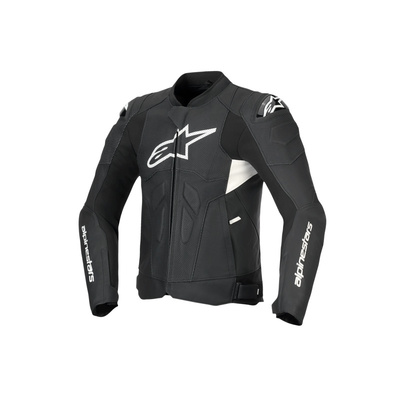 Alpinestars Dusk Airflow Leather Jacket - Black/White