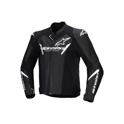 Alpinestars Faster V3 Air Leather Jacket - Black/White