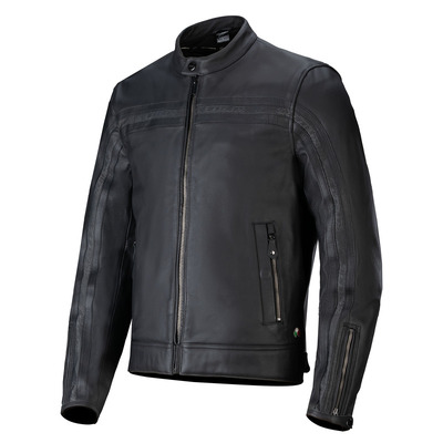 Alpinestars Dyno Leather Jacket - Black/Black