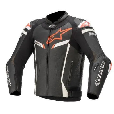 Alpinestars Gp Pro V2 T/A Leather Jacket - Black/White/Red