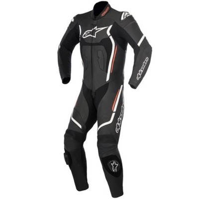 Alpinestars Motegi V2 1Pc Suit - Black/White/Fluro Red