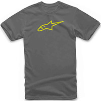 Alpinestars Ageless Tee - Charcoal/Hi Vis Yellow