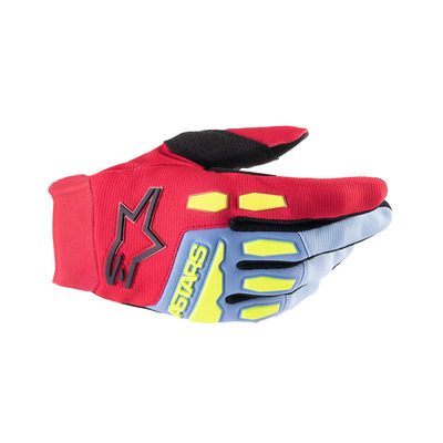 Alpinestars 2024 Youth Full Bore Glove - Light Blue/Red Berry/Black