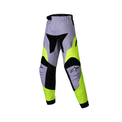 Alpinestars 2025 Kids Racer Veil Pants  - Grey/Fluro Yellow