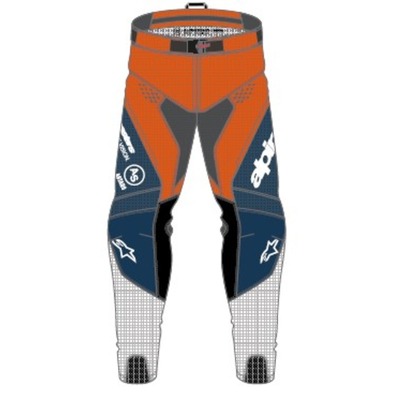 Alpinestars 2025 Pro-Dura Pants - Navy/Hot Orange/White