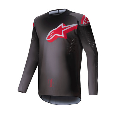 Alpinestars 2025 Supertech Lipan Jersey  - Smoke/Bright Red