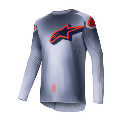 Alpinestars 2025 Supertech Lipan Jersey  - Grey/Fluro Orange