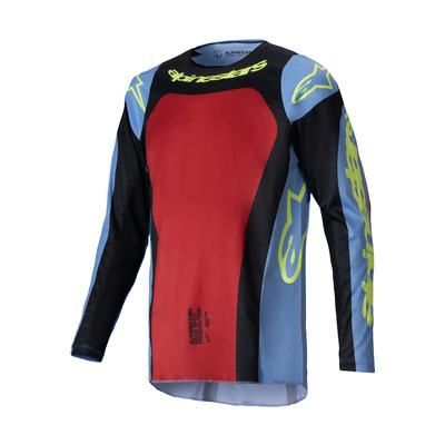 Alpinestars 2025 Racer Ocuri Jersey - Blue/Black/Fluro Yellow