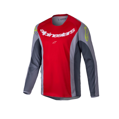 Alpinestars 2025 Youth Racer Melt Jersey  - Bright Red/Grey