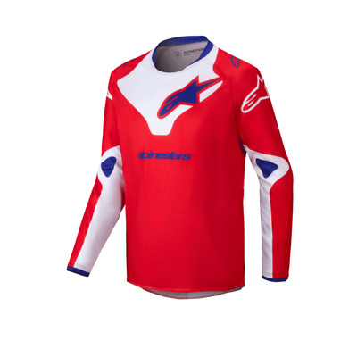 Alpinestars 2025 Youth Racer Veil Jersey  - Bright Red/White