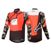 Alpinestars Youth Racer LE Magneto Jersey - Black/Fluro Red/Green/Camo