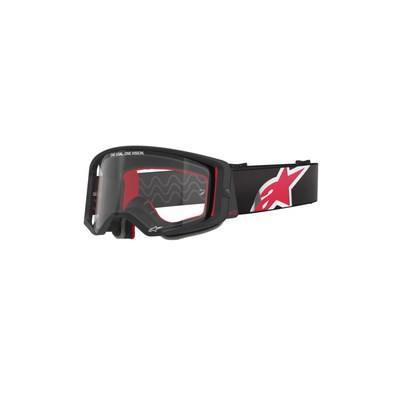 Alpinestars Supertech Corp Goggle - Clear Lens - Black/Red - OS