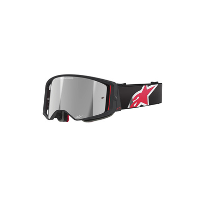 Alpinestars Supertech Corp Goggle - Mirror Silver Lens - Black/Red - OS