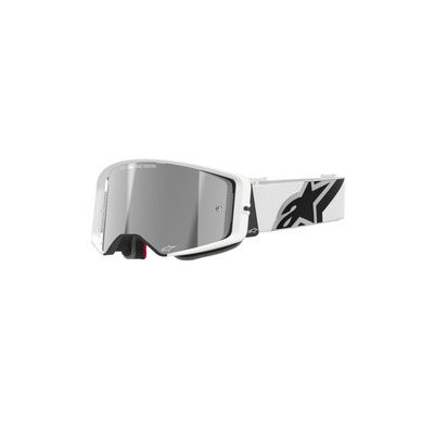 Alpinestars Supertech Corp Goggle - White/Mirror Silver Lens