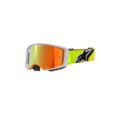 Alpinestars Supertech Corp Goggle - Mirror Red Lens - Yellow/Fluro Grey - OS