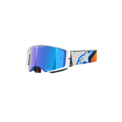 Alpinestars Supertech Corp Goggle - Blue/Orange/Mirror Blue Lens