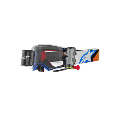 Alpinestars Supertech Corp Goggle - Blue/Orange/Clear Lens Roll Off