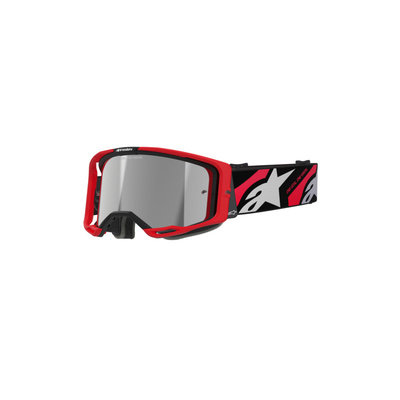 Alpinestars Vision 8 Luar Goggle - Mirror Silver Lens - Red/Black - OS