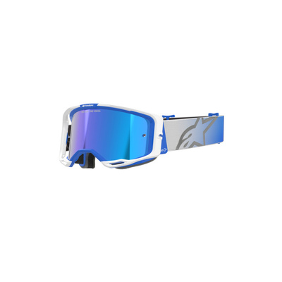 Alpinestars Vision 8 Corp Goggle - Mirror Blue Lens - Blue/White - OS