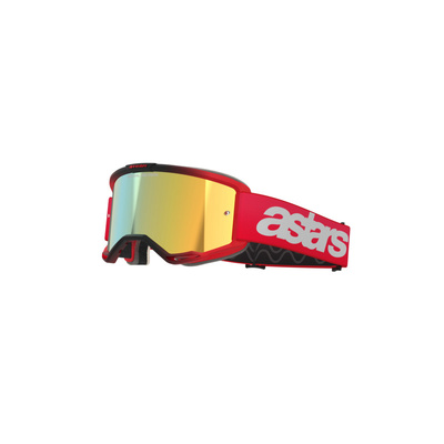 Alpinestars Vision 5 Blaze Goggle - Mirror Gold Lens - Red - OS