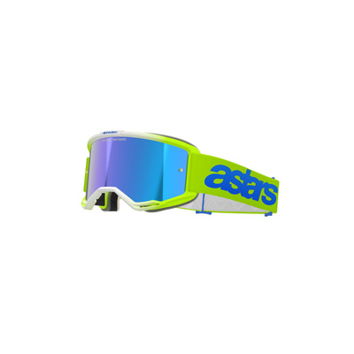 Alpinestars Vision 5 Blaze Goggle - Mirror Blue Lens - Fluro Yellow/Blue - OS