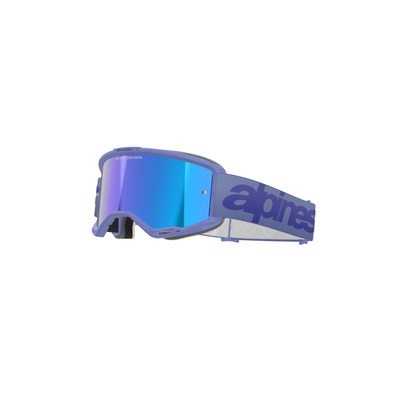 Alpinestars Vision 5 Wordmark Goggle - Mirror Blue Lens - Purple - OS