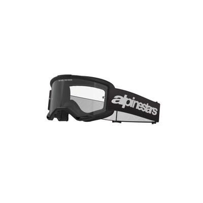 Alpinestars Vision 3 Wordmark Goggle - Clear Lens - Black - OS