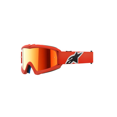 Alpinestars Vision Youth Corp Goggle - Mirror Red Lens - Orange - OS