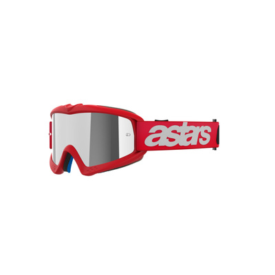 Alpinestars Vision Youth Blaze Goggle - Mirror Silver Lens - Red - OS